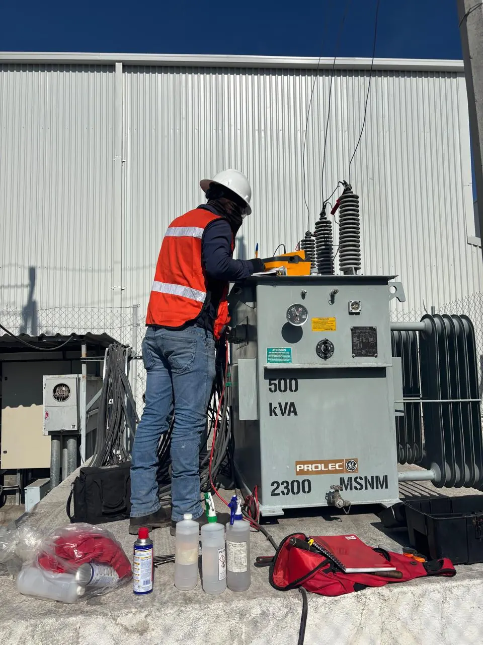 Pruebas eléctricas en transformador 500 kVA PROLEC - Grupo GESE